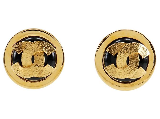 Chanel Coco Mark Ohrringe Schwarz - Ansicht 4
