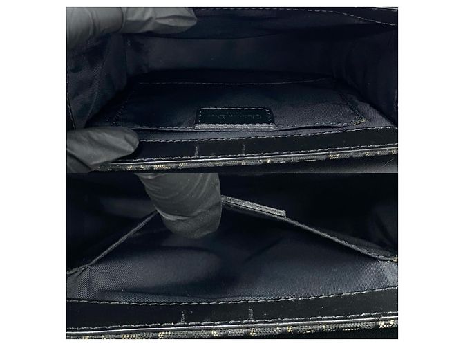 Borsa a tracolla Christian Dior Street Chic Trotter in tela e pelle Nero - vista 10