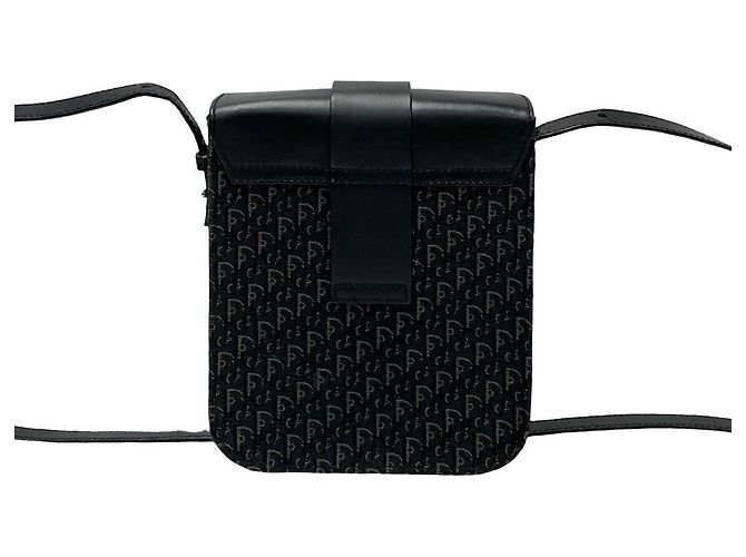 Borsa a tracolla Christian Dior Street Chic Trotter in tela e pelle Nero - vista 5