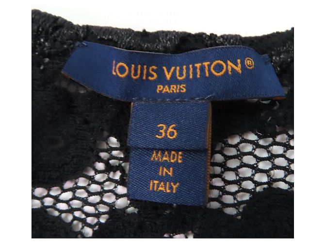 Camiseta de nylon con encaje floral Louis Vuitton Negro - vista 5