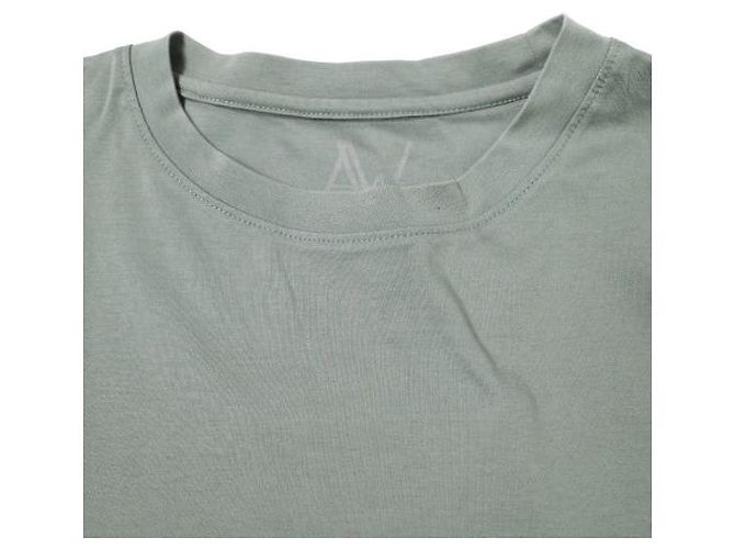 Autre Marque Camiseta de manga larga de algodón Supima Silket A4A Gris - vista 4