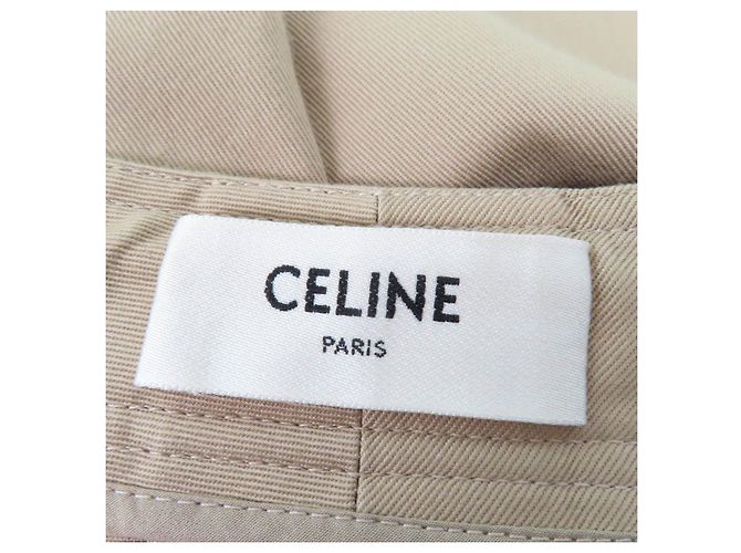 Céline Celine Triomphe Hochbundhose Beige - Ansicht 9