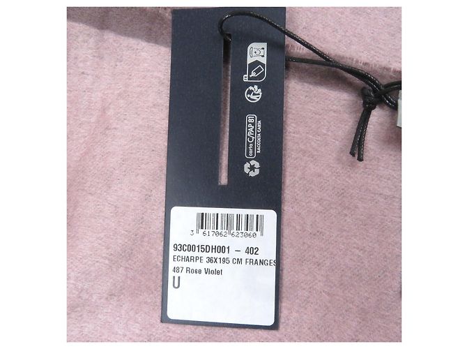 Foulard in seta con ricamo logo CD di Dior Porpora - vista 8
