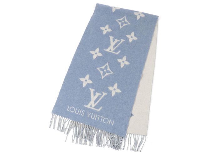 Sciarpa in cashmere Escalp Reykjavik di Louis Vuitton Blu Blu chiaro - vista 4