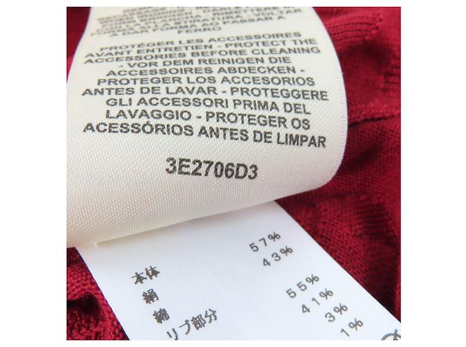 Cárdigan de seda y algodón Chaine d'Ancre de Hermès Castaño Burdeos - vista 9