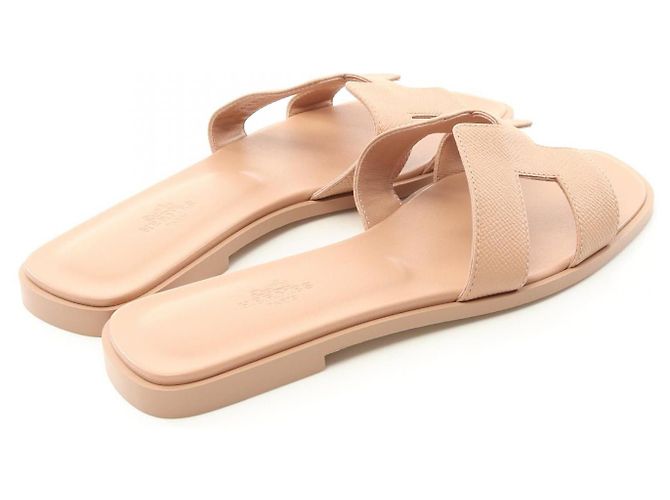 Hermès Sandali Hermes Oran Vau Epsom Rosa - vista 2