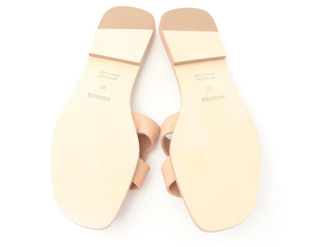 Hermès Sandali Hermes Oran Vau Epsom Rosa - vista 4