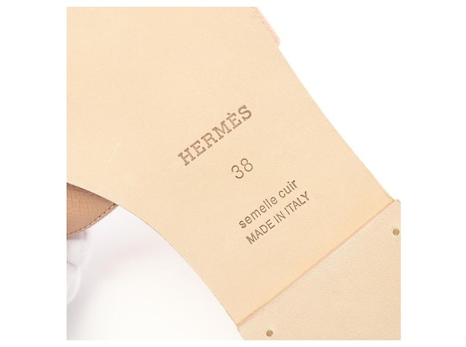 Hermès Sandali Hermes Oran Vau Epsom Rosa - vista 5