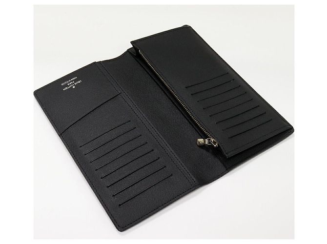 Cartera Larga Brazza Damier Graphite de Louis Vuitton Negro - vista 3