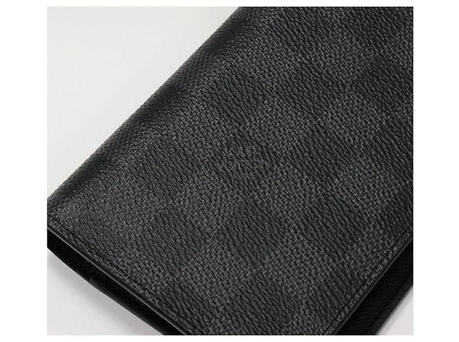 Cartera Larga Brazza Damier Graphite de Louis Vuitton Negro - vista 4