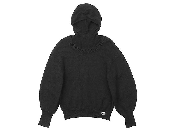 Chanel P71567 Maglieria in Cashmere Nero - vista 11