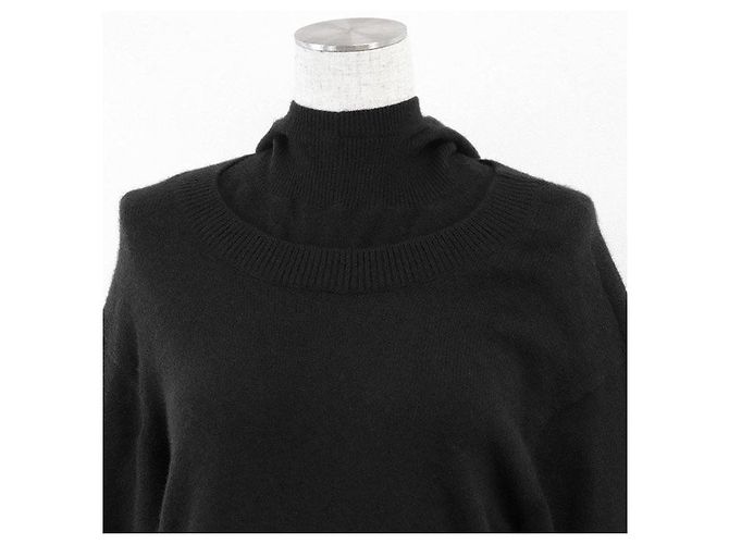 Chanel P71567 Maglieria in Cashmere Nero - vista 2