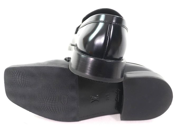 Mocassini in pelle a punta quadrata Louis Vuitton Nero - vista 7