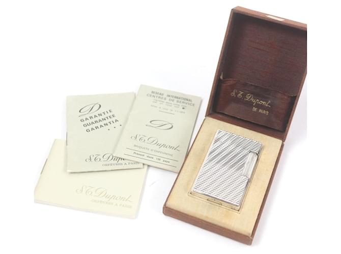 Autre Marque Dupont Line 1 Check Pattern Square Lighter Silvery - view 2