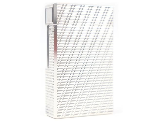 Autre Marque Dupont Line 1 Check Pattern Square Lighter Silvery - view 3