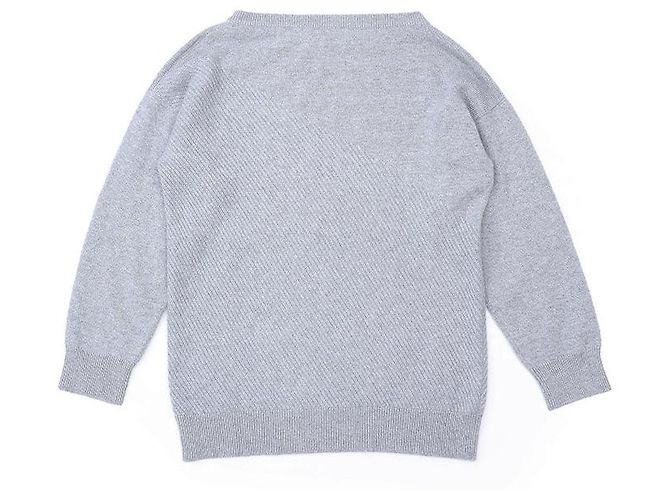 Suéter de cachemira 100% con charm H de Hermès Gris - vista 5
