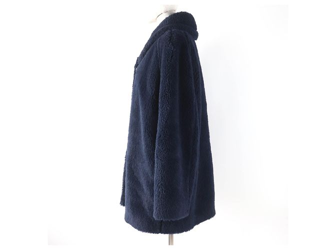 Abrigo de mezcla de alpaca, lana y seda Teddy Bear de Max Mara Azul Azul marino - vista 2
