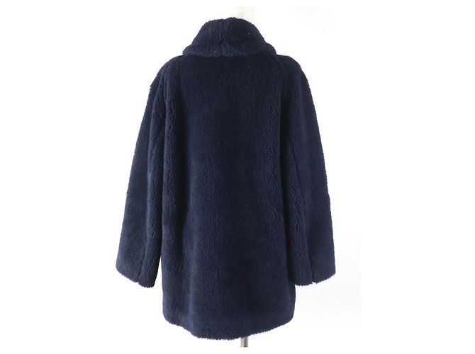 Abrigo de mezcla de alpaca, lana y seda Teddy Bear de Max Mara Azul Azul marino - vista 3