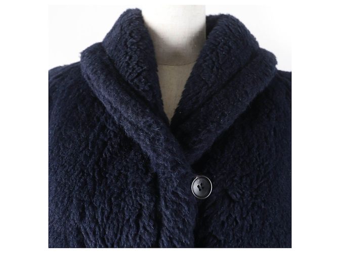 Abrigo de mezcla de alpaca, lana y seda Teddy Bear de Max Mara Azul Azul marino - vista 4