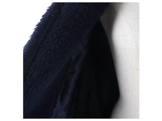 Abrigo de mezcla de alpaca, lana y seda Teddy Bear de Max Mara Azul Azul marino - vista 5