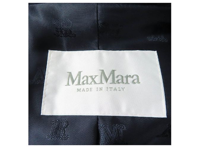Abrigo de mezcla de alpaca, lana y seda Teddy Bear de Max Mara Azul Azul marino - vista 6