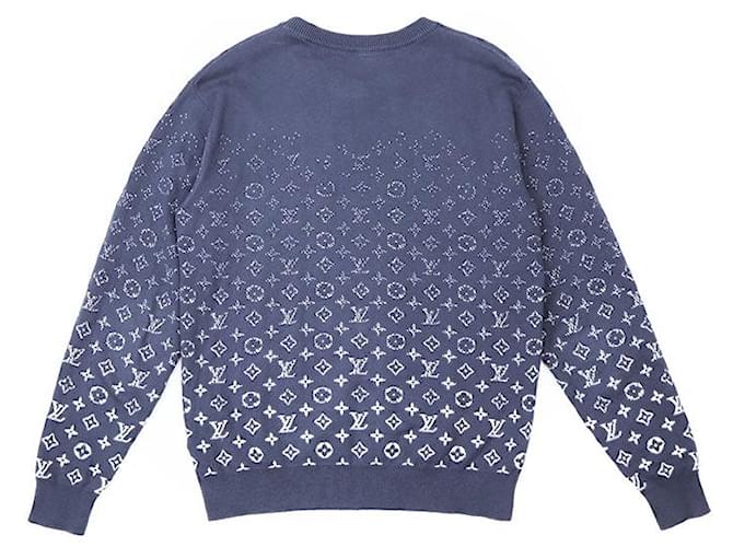 Tejido de algodón Monogram Louis Vuitton Azul Azul marino - vista 5