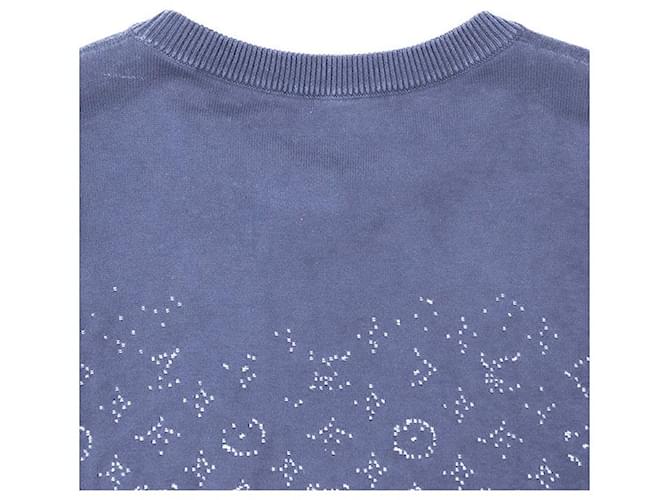 Tejido de algodón Monogram Louis Vuitton Azul Azul marino - vista 6