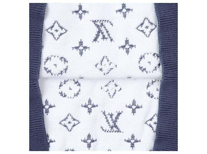 Tejido de algodón Monogram Louis Vuitton Azul Azul marino - vista 8