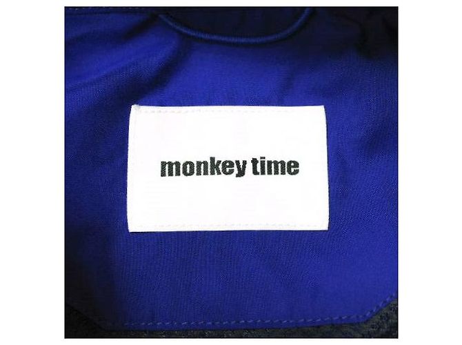 Autre Marque PE/RIP Bergmantel Monkey Time Polyester Mantel Rot Marineblau - Ansicht 8