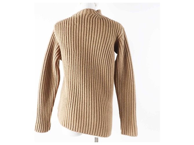 Jil Sander JSPT751054 Strickwaren aus Wolle und Kaschmir Braun Beige - Ansicht 4