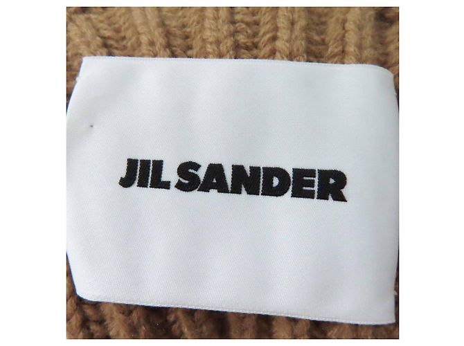 Jil Sander JSPT751054 Strickwaren aus Wolle und Kaschmir Braun Beige - Ansicht 5