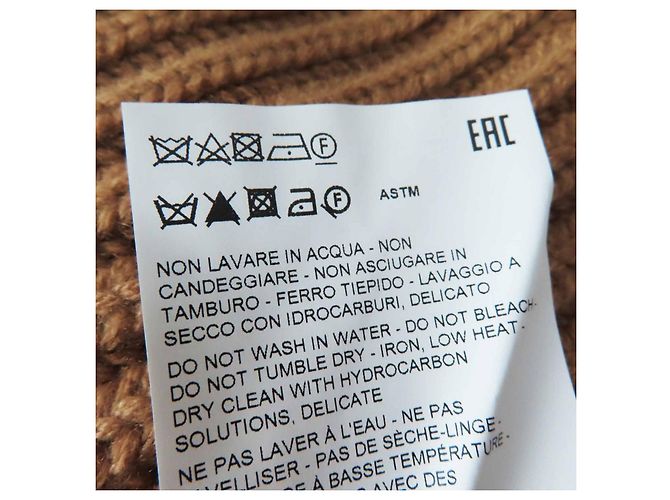 Jil Sander JSPT751054 Strickwaren aus Wolle und Kaschmir Braun Beige - Ansicht 8