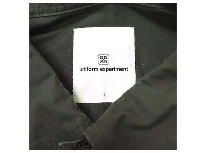 Autre Marque uniform experiment CAMISA BIG B.D GOTEANDO Camisa de Algodón Gris Gris antracita - vista 4