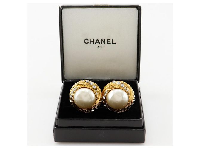 Vintage Ohrringe von Chanel Golden - Ansicht 10