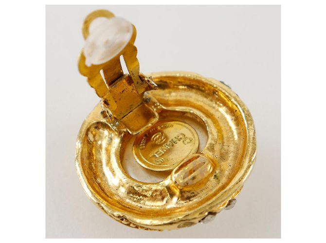 Vintage Ohrringe von Chanel Golden - Ansicht 6