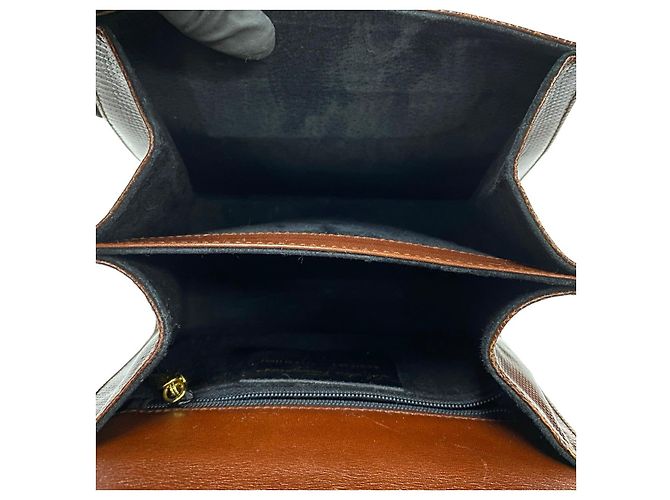 Gancini Bolsa 2way de couro de lagarto Salvatore Ferragamo Marrom - vista 9