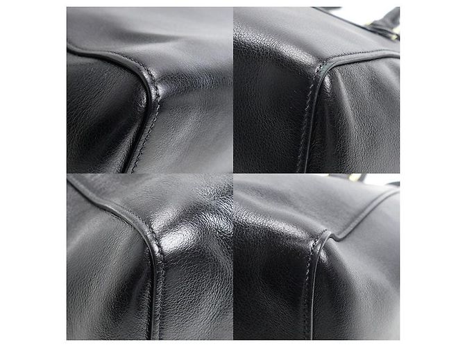 Prada Kalbsleder 2-Wege-Handtasche Schwarz - vista 6