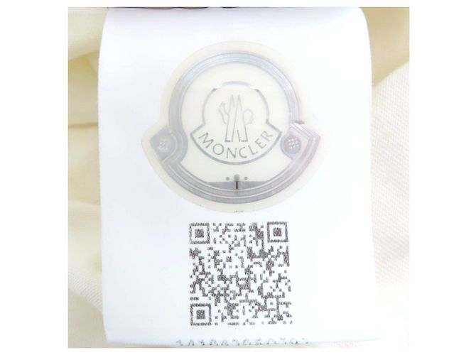 Baumwoll-T-Shirt mit Moncler Genius 2 Logo-Patch und grafischem Gitterdruck Weiß - Ansicht 10