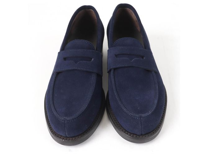 Autre Marque Sanyo Yamacho Wildleder Slipper Blau Marineblau - Ansicht 3