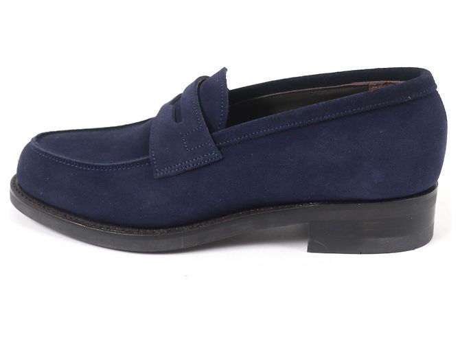 Autre Marque Sanyo Yamacho Wildleder Slipper Blau Marineblau - Ansicht 4