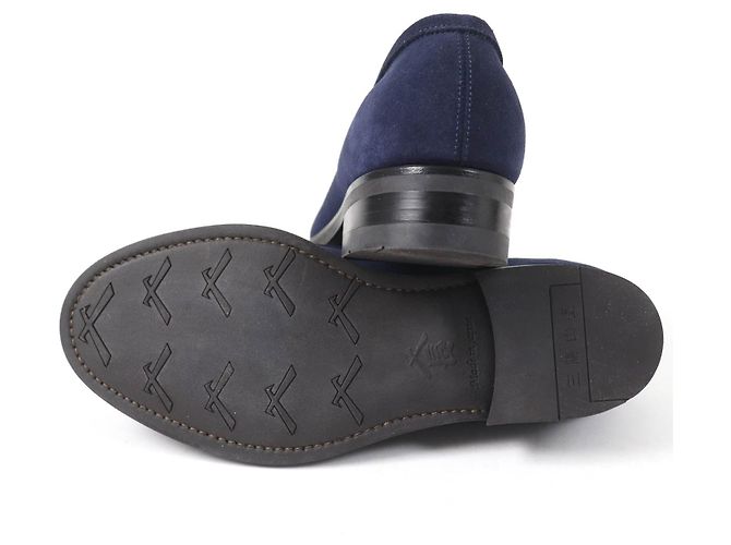 Autre Marque Sanyo Yamacho Wildleder Slipper Blau Marineblau - Ansicht 6