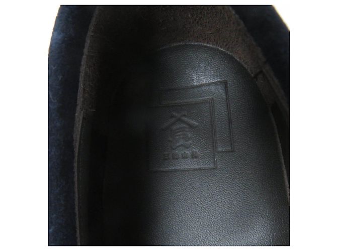 Autre Marque Sanyo Yamacho Wildleder Slipper Blau Marineblau - Ansicht 8