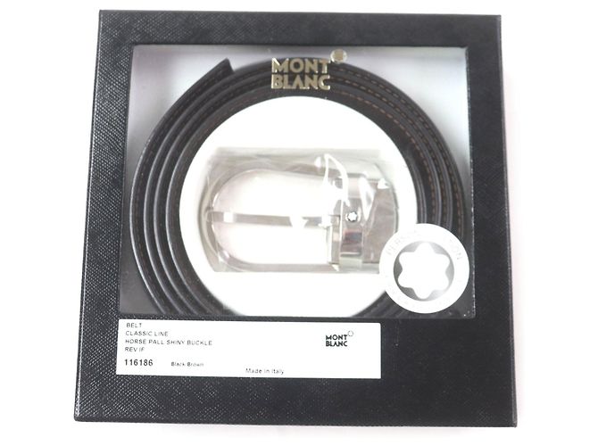 Cinto de couro White Star da linha Classic da Montblanc - vista 2
