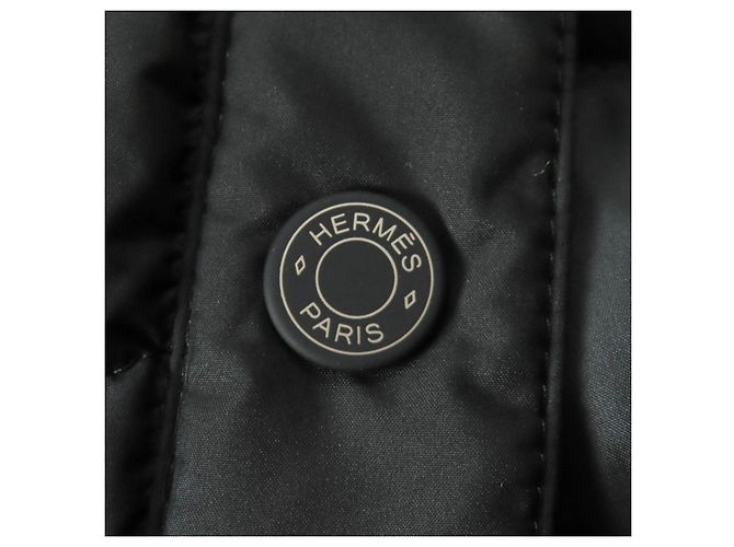 Hermès Steppjacke aus Polyester und Baumwolle Schwarz - Ansicht 7