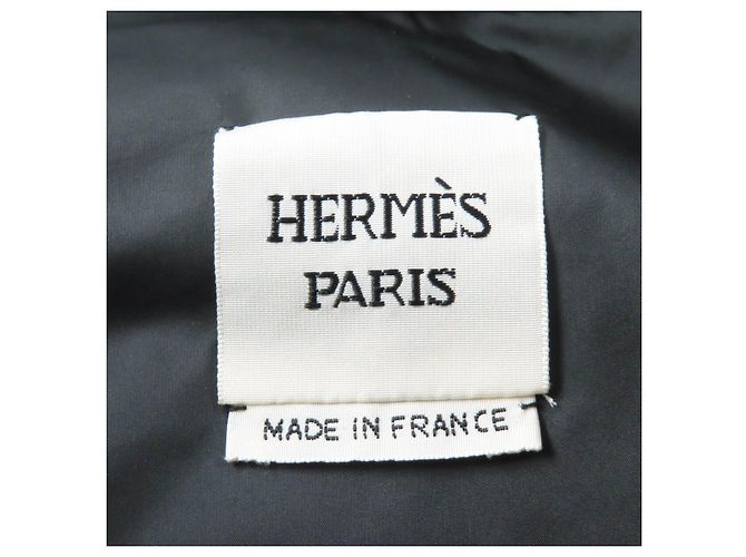 Hermès Steppjacke aus Polyester und Baumwolle Schwarz - Ansicht 8