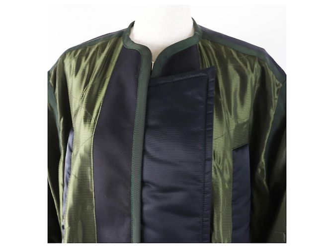 Chaqueta de nylon y algodón 23-06477 de acero inoxidable Sacai 23 Negro - vista 2