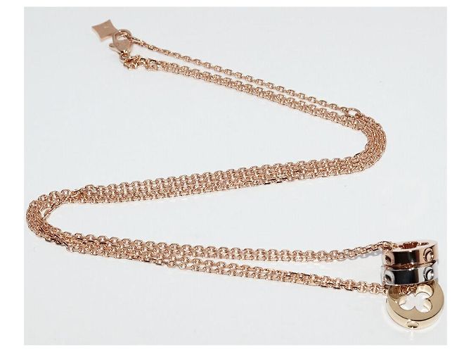Collana Louis Vuitton Empreinte Trois Ors Au750 D'oro - vista 4