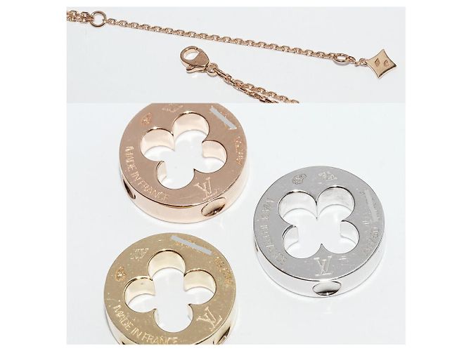 Collana Louis Vuitton Empreinte Trois Ors Au750 D'oro - vista 5