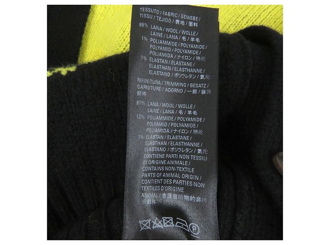 Cardigã de lã com logo jacquard Balenciaga Preto - vista 9