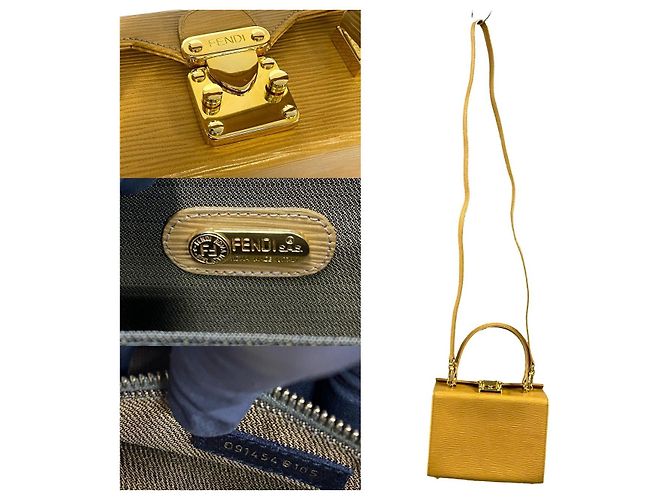 Fendi Leder 2way Tasche Beige - Ansicht 4